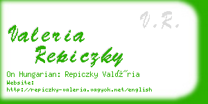 valeria repiczky business card